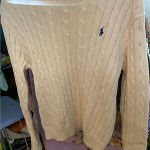 Polo Ralph Lauren Cream Cable Knit Sweater